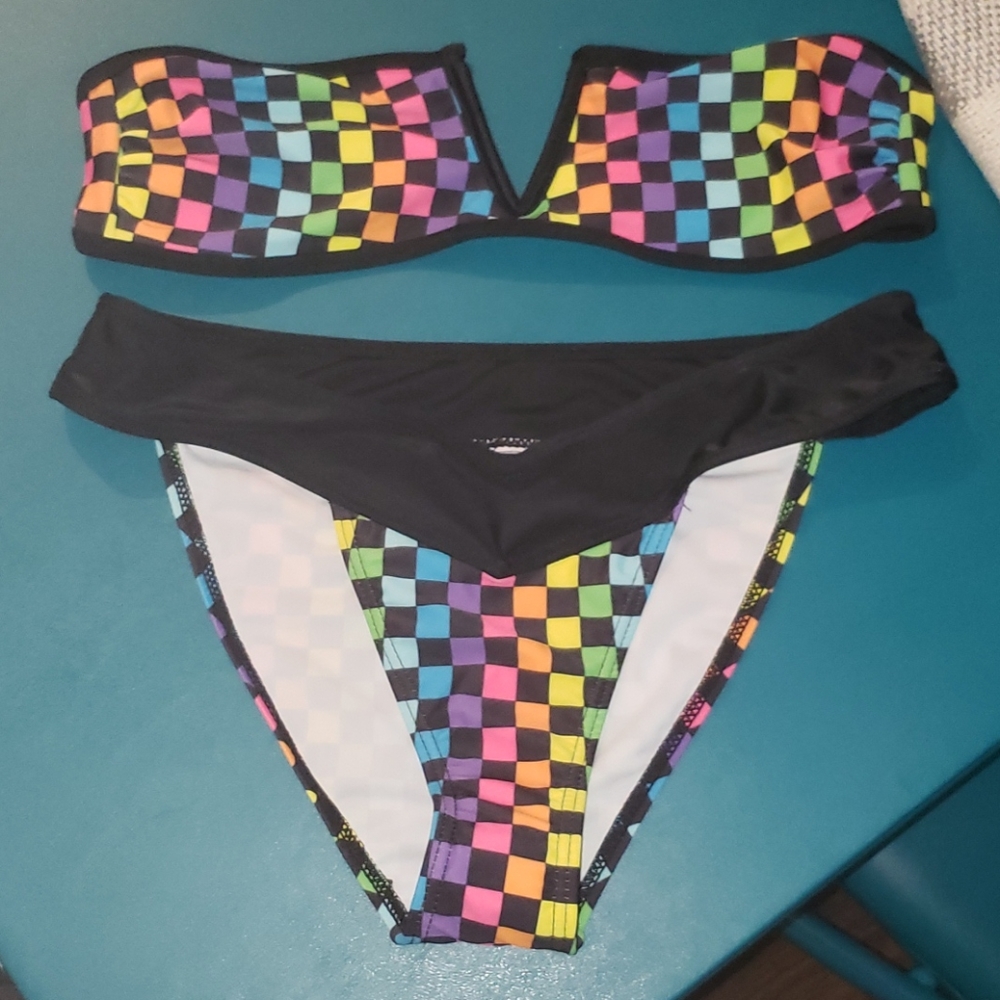 Checker Box Multi Color Swim Set Size Small - image 1